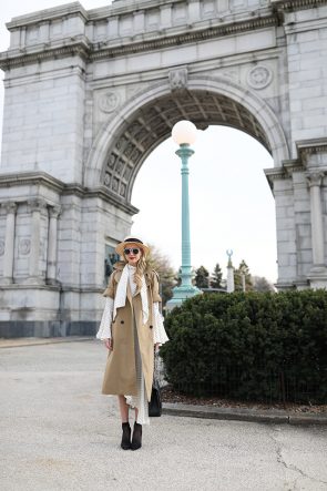 Atlantic-Pacific // Blair Eadie, Polka Dot Dress & Trench